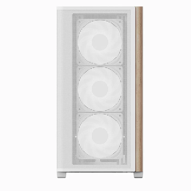 Aerocool D301A Mini Tower Balts, Koka Akcenti