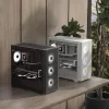 Aerocool D301A Mini Tower Balts, Koka Akcenti