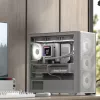 Aerocool D301A Mini Tower Balts, Koka Akcenti
