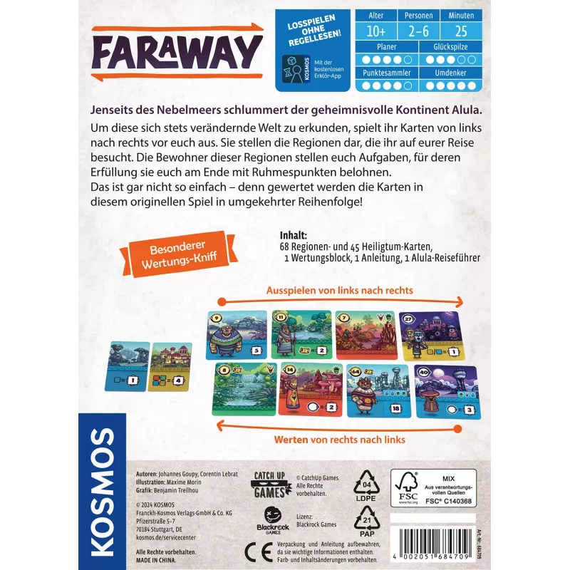 Kosmos Faraway kāršu spēle