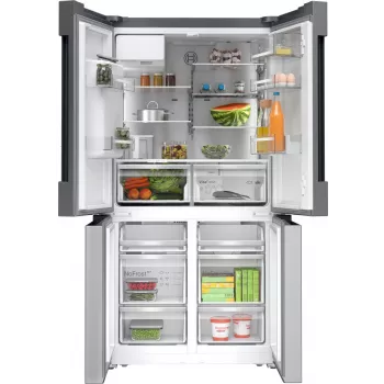 Bosch Serie 6 KFI96APEA sānu-sānu ledusskapis Brīvstāvošs 574 L Brūss tērauds