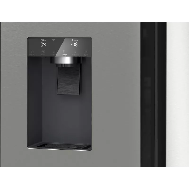 Bosch Serie 6 KFI96APEA sānu-sānu ledusskapis Brīvstāvošs 574 L Brūss tērauds