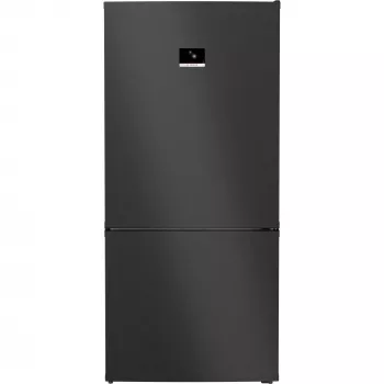 Bosch Serie 8 KGP86AXB0N ledusskapis ar saldētavu, brīvi stāvošs, 621 L, melns, nerūsējošs tērauds
