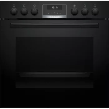 Bosch HEG517BB4 + NVS645CB6E komplekts: 4 zonu indukcijas plīts un elektriskā cepeškrāsns