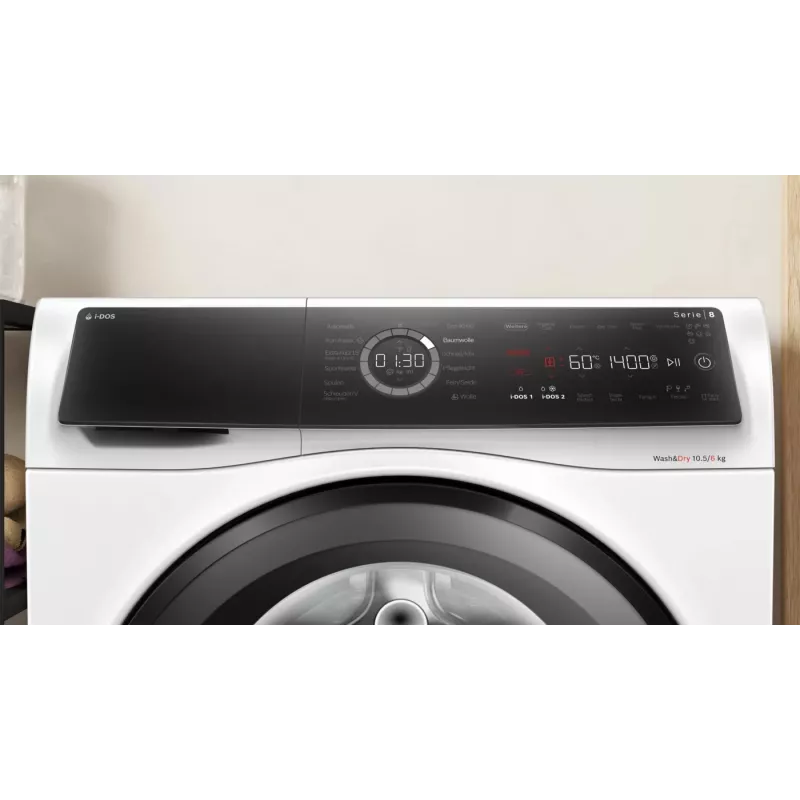Bosch Serie 8 WNC254A40 veļas žāvētājs Brīvstāvošs Priekšējā ielāde Balts