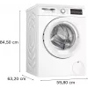 Bosch Serie 6 WUU28T22 veļas mazgājamā mašīna, priekšējā ielāde, 9 kg, 1351 apgr./min, balta