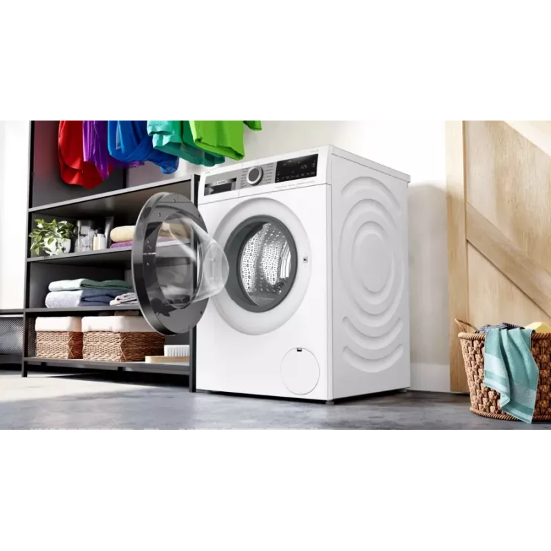 Bosch Serie 6 WGG244F40 veļas mazgājamā mašīna, priekšējā ielāde, 9 kg, 1351 RPM, balta