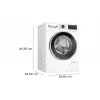 Bosch Serie 6 WGG244F40 veļas mazgājamā mašīna, priekšējā ielāde, 9 kg, 1351 RPM, balta