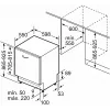 Bosch Serie 4 SBH4ECX28E Trauku mazgājamā mašīna, pilnībā iebūvējama, 14 vietas iestatījumi, 42 dB