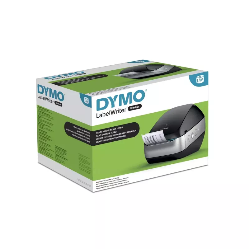 DYMO LabelWriter Wireless bezvadu etiķešu printeris | Wi-Fi/Tīkla etiķešu printeris | Melns