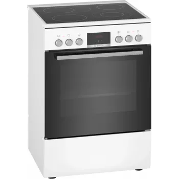 Bosch Serie 4 HKR39C220 brīvi stāvoša plīts ar keramikas virsmu, balta