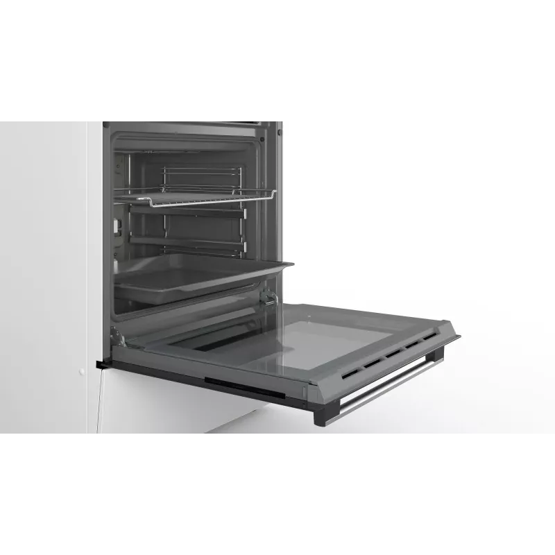Bosch Serie 4 HKR39C220 brīvi stāvoša plīts ar keramikas virsmu, balta
