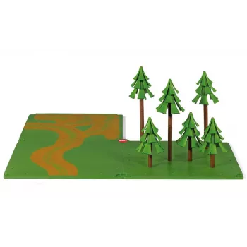 Siku Dirt Tracks and Forest papildinājums lauku sētai, daudzkrāsains, 3+ gadi, 1 spēlētājs