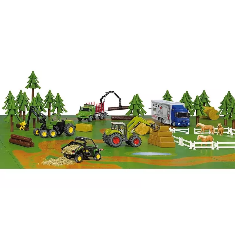 Siku Dirt Tracks and Forest papildinājums lauku sētai, daudzkrāsains, 3+ gadi, 1 spēlētājs