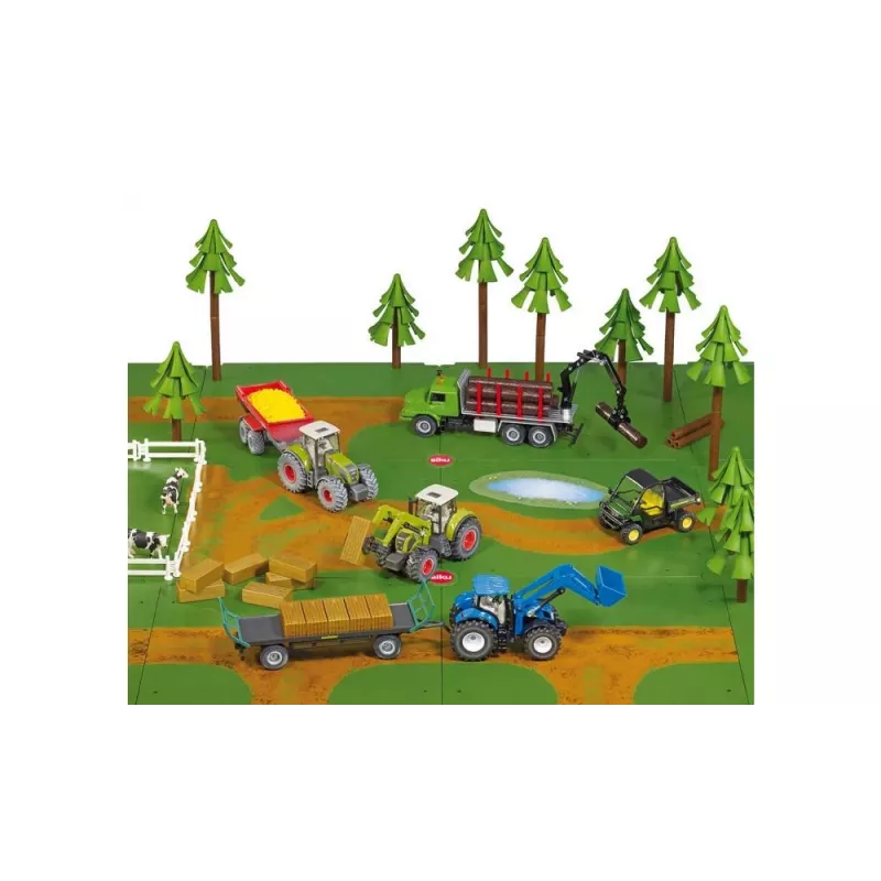 Siku Dirt Tracks and Forest papildinājums lauku sētai, daudzkrāsains, 3+ gadi, 1 spēlētājs
