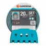 Gardena pie sienas stiprināms šļūtenes turētājs ar Classic šļūteni 13 mm (1/2"), 20 m, pelēks/tirkīza