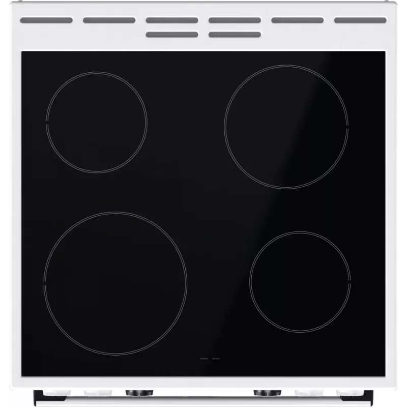 Gorenje GEC6C40WD Brīvstāvoša plīts ar keramikas virsmu, 71 L cepeškrāsns, melna/balta