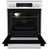 Gorenje GEC6C40WD Brīvstāvoša plīts ar keramikas virsmu, 71 L cepeškrāsns, melna/balta
