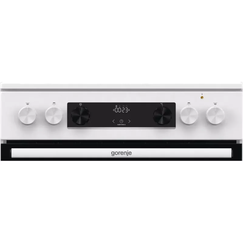 Gorenje GEC6C40WD Brīvstāvoša plīts ar keramikas virsmu, 71 L cepeškrāsns, melna/balta