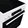 Gorenje GEC6C40WD Brīvstāvoša plīts ar keramikas virsmu, 71 L cepeškrāsns, melna/balta