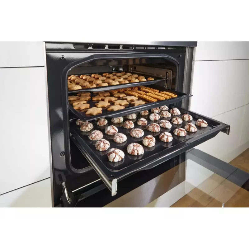 Gorenje GEC6C40WD Brīvstāvoša plīts ar keramikas virsmu, 71 L cepeškrāsns, melna/balta