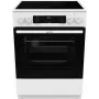 Gorenje GEC6C40WD Brīvstāvoša plīts ar keramikas virsmu, 71 L cepeškrāsns, melna/balta