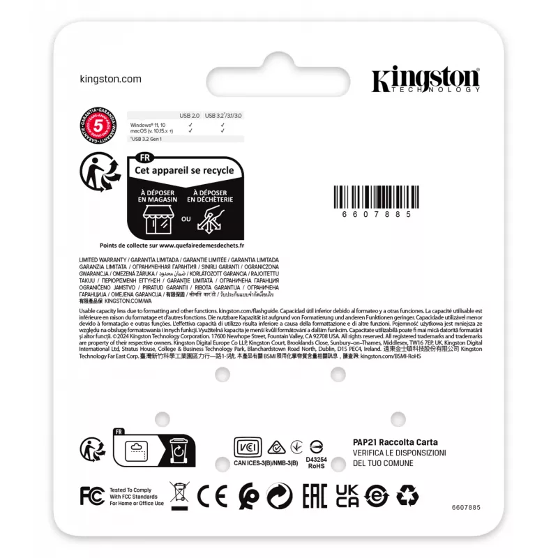 USB zibatmiņa Kingston 64GB USB Type-A DataTraveler SE9 G3