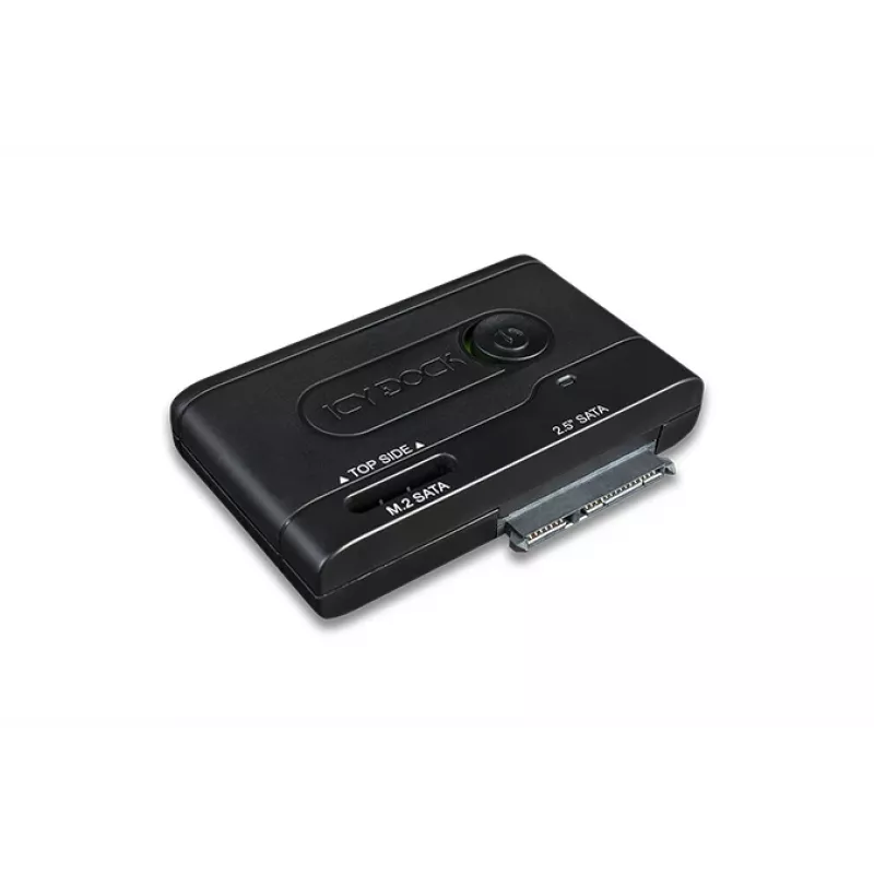 ICY BOX EZ-Adapter - 2.5 collu un M.2 SATA cietā diska/SSD adapteris uz USB 3.2 Gen 1