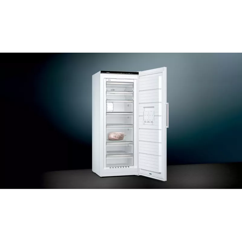 Siemens iQ500 GS54NAWCV Brīvstāvošs saldētājs 328 L Balts