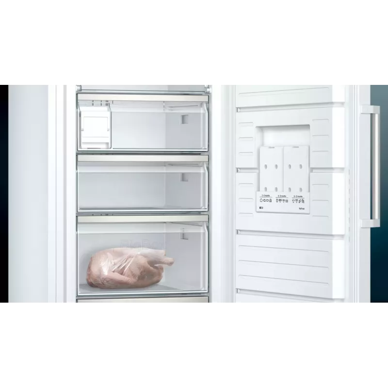 Siemens iQ500 GS54NAWCV Brīvstāvošs saldētājs 328 L Balts