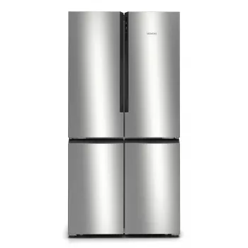 Siemens iQ300 KF96NVPEA brīvi stāvošs side-by-side ledusskapis 605 L Sudrabs