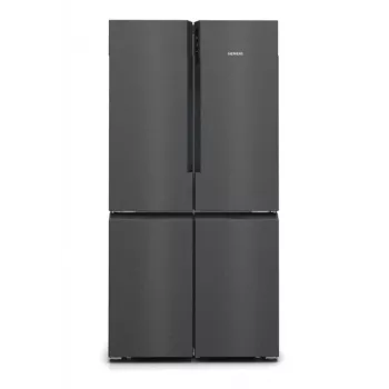 Siemens iQ500 KF96NAXEA brīvi stāvošs ledusskapis ar saldētavu 605 L Melns, Nerūsējošais tērauds