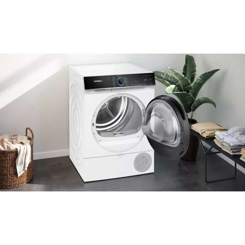 Siemens iQ700 WQ45B2B40 brīvi stāvošs veļas žāvētājs Front-load 9 kg Balts
