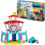 PAW Patrol Dino Rescue HQ rotaļu komplekts ar skaņām un ekskluzīvu Reksa figūru un transportlīdzekli
