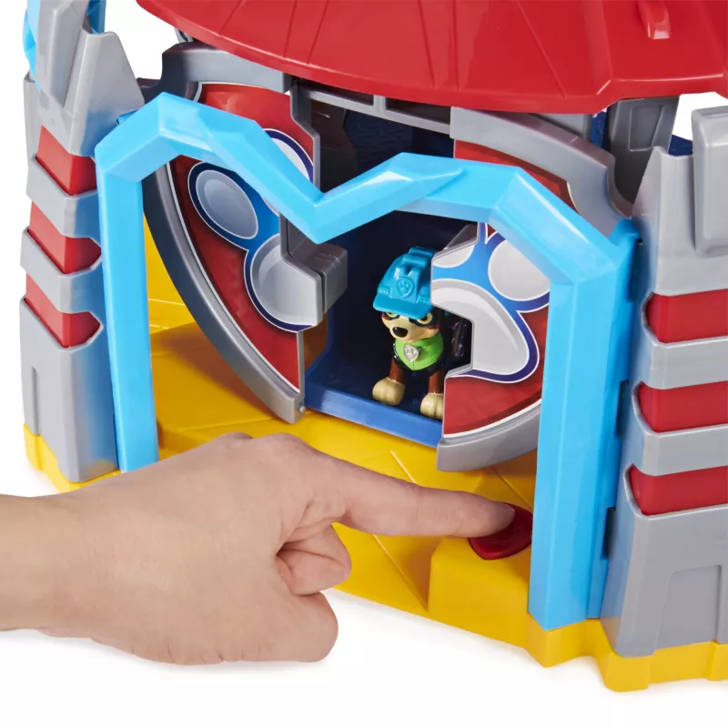 PAW Patrol Dino Rescue HQ rotaļu komplekts ar skaņām un ekskluzīvu Reksa figūru un transportlīdzekli