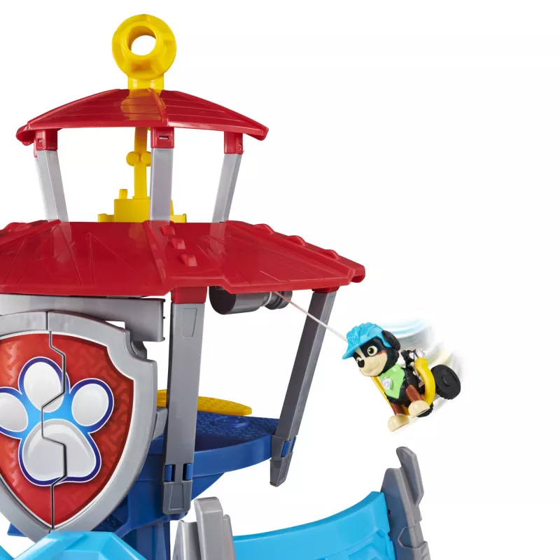 PAW Patrol Dino Rescue HQ rotaļu komplekts ar skaņām un ekskluzīvu Reksa figūru un transportlīdzekli