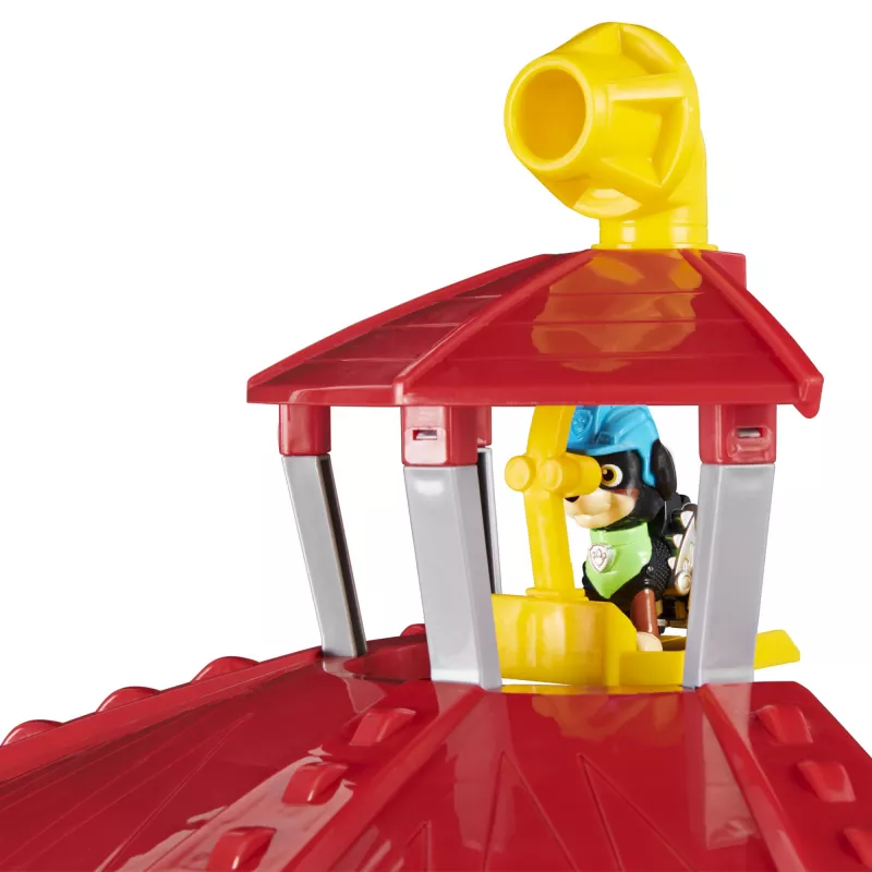 PAW Patrol Dino Rescue HQ rotaļu komplekts ar skaņām un ekskluzīvu Reksa figūru un transportlīdzekli