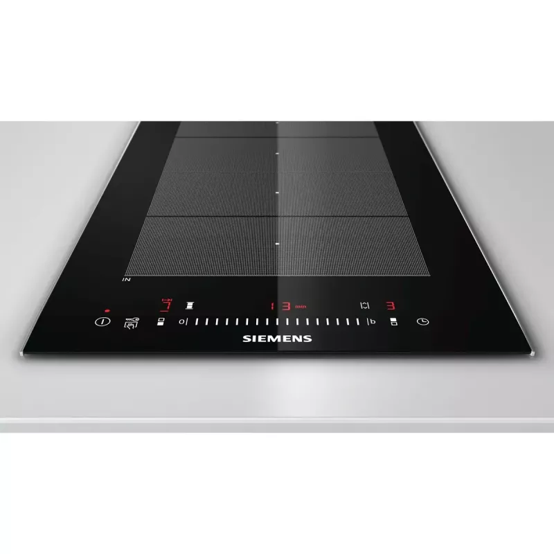 Siemens EX375FXB1E indukcijas plīts virsma, melna, iebūvējama, 2 zonas