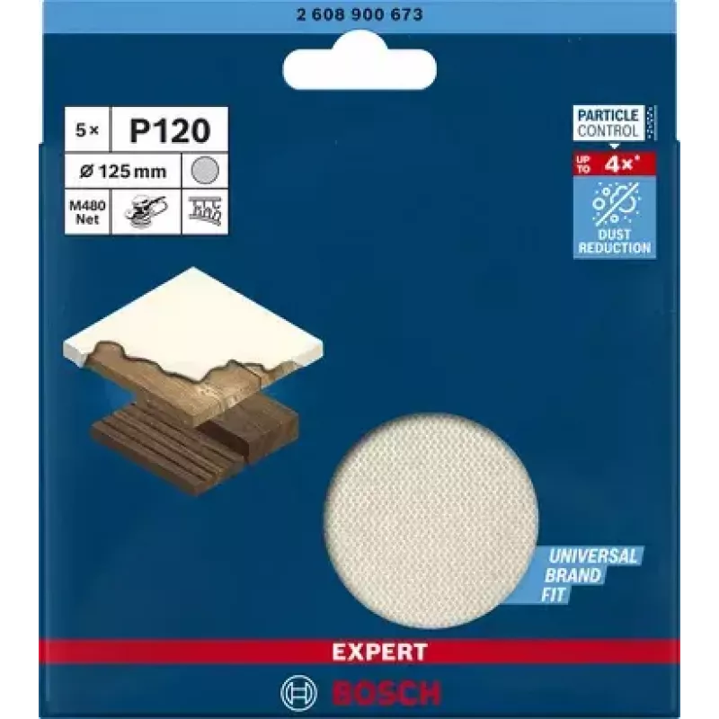 Bosch Expert M480 slīpēšanas tīkliņš 5 gab.