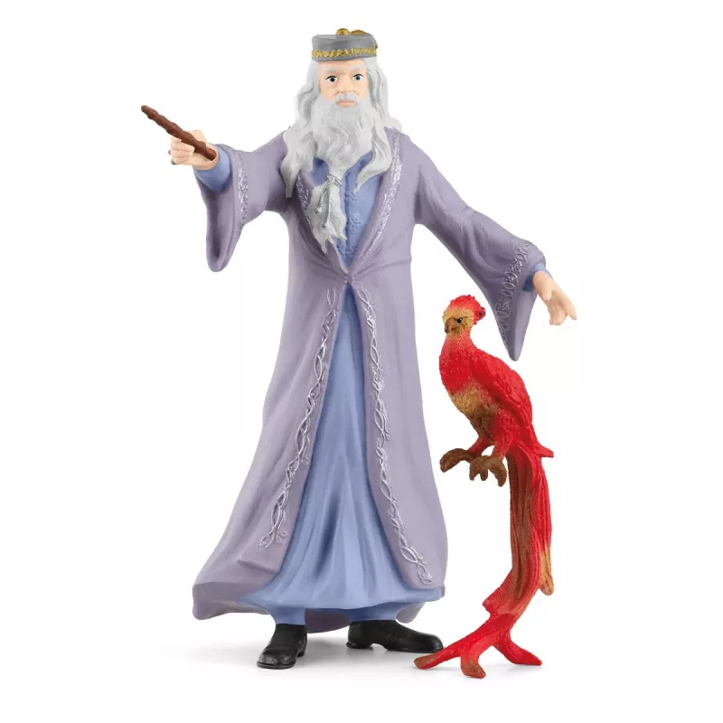 schleich Albus Dumbledore & Fawkes, 6 gadi, Harijs Poters™, Daudzkrāsains, Plastmasa