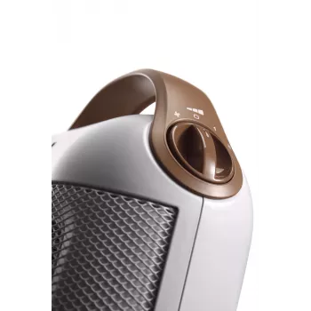 De’Longhi Capsule HFX30C18.IW keramiskais sildītājs, brūns, balts, 1800 W