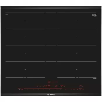 Bosch Serie 8 PXY675DC1E indukcijas plīts virsma, melna, iebūvējama, 4 zonas