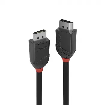 Lindy 3m DisplayPort 1.2 kabelis, Black Line, 3 m, DisplayPort, DisplayPort, Tēviņš, Tēviņš, 4096 x 2160 pikseļi