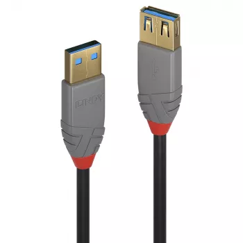 Lindy 2m USB 3.2 pagarinātājkabelis, A tipa, 5Gbps, Anthra Line