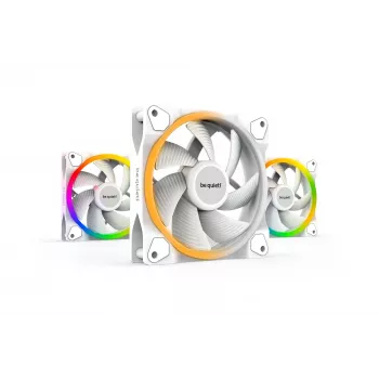 be quiet! Light Wings White 120mm PWM Triple Pack — 3 datora ventilatori, 12 cm, balts