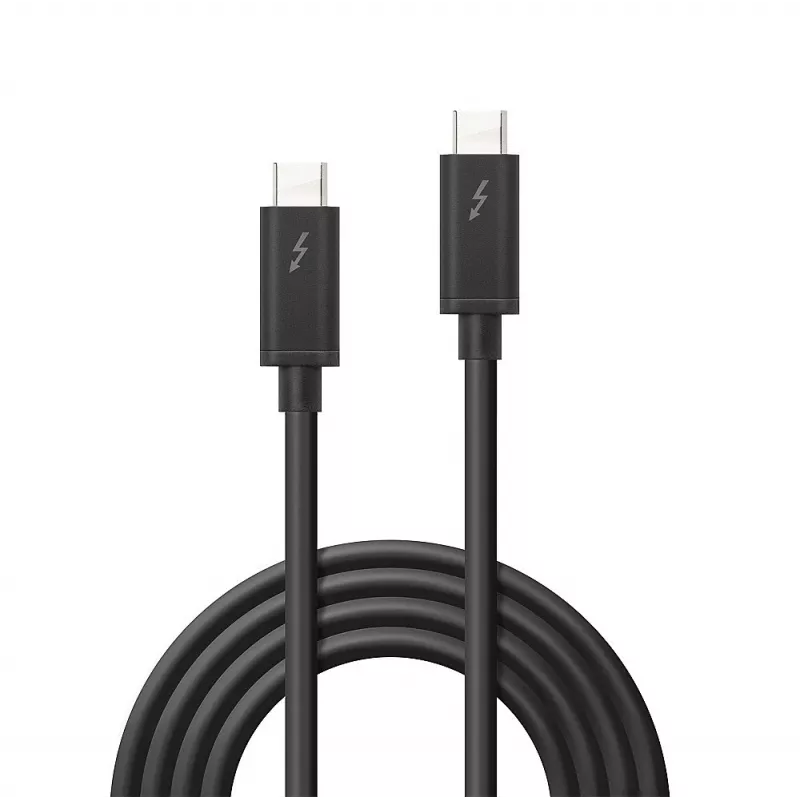 Lindy Thunderbolt 3 kabelis, pasīvs, 1 m, 20 Gbit/s, 60 W, melns