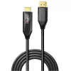 Lindy 2m aktīvs DisplayPort 1.4 uz HDMI 8K60 kabelis, 2 m, HDMI A tipa (standarta), DisplayPort, tēviņš, tēviņš, taisns
