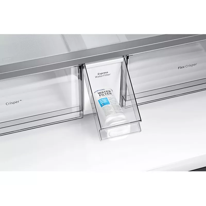 Samsung RF65A96768A brīvi stāvošs franču durvju ledusskapis 647 L Balts