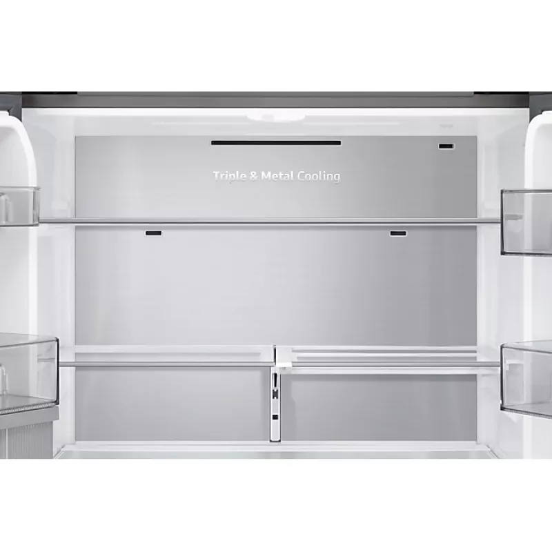 Samsung RF65A96768A brīvi stāvošs franču durvju ledusskapis 647 L Balts