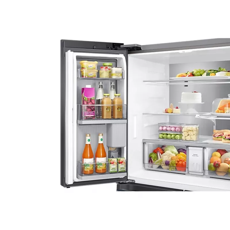 Samsung RF65A96768A brīvi stāvošs franču durvju ledusskapis 647 L Balts